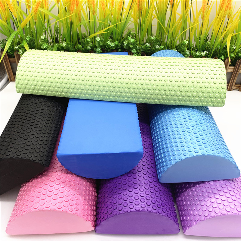Pilates Yoga Block - 30/45 см полукруглый массажный пенопластовый ролик