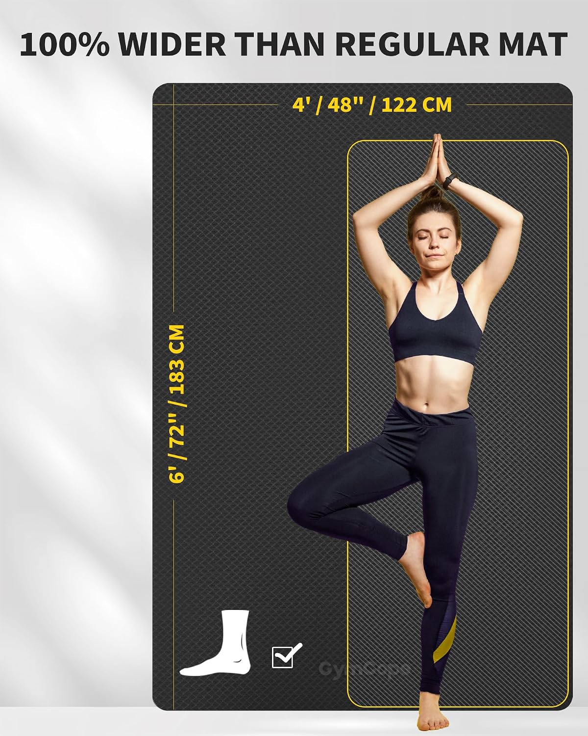 Очень большой коврик для йоги  – обзор и цена Pilates Yoga Or
